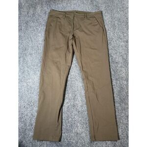 BYLT Everyday Pant 2.0 Pants Mens 36x31 Brown Slim Chino Casual Stretch Wear